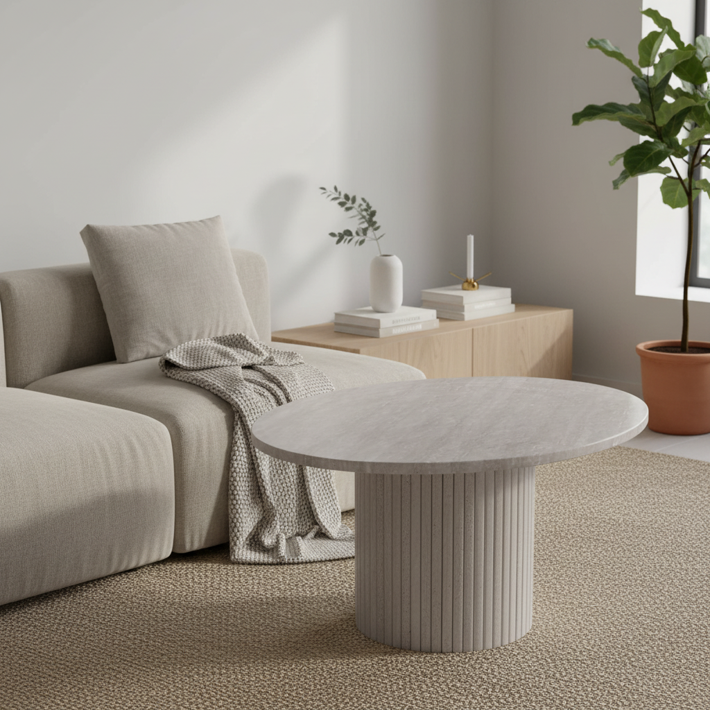 Table basse colonne Alya