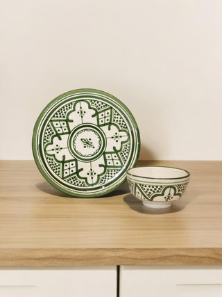 Assiette beldi verte