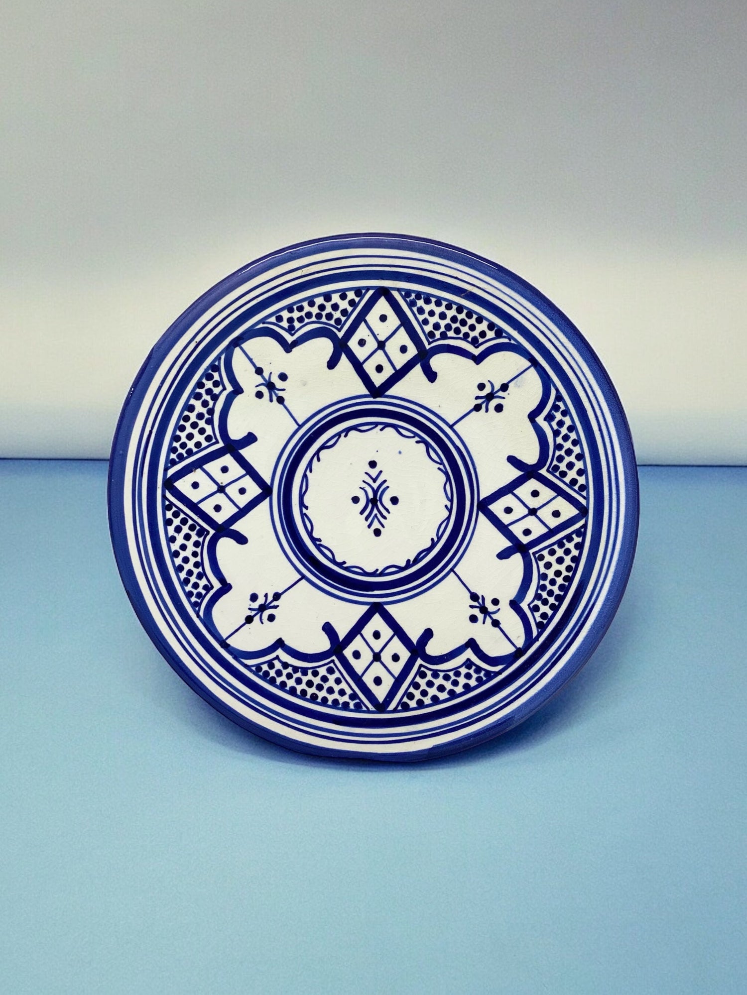 Assiette beldi bleu