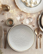 Assiette Zwak Gold Blanche
