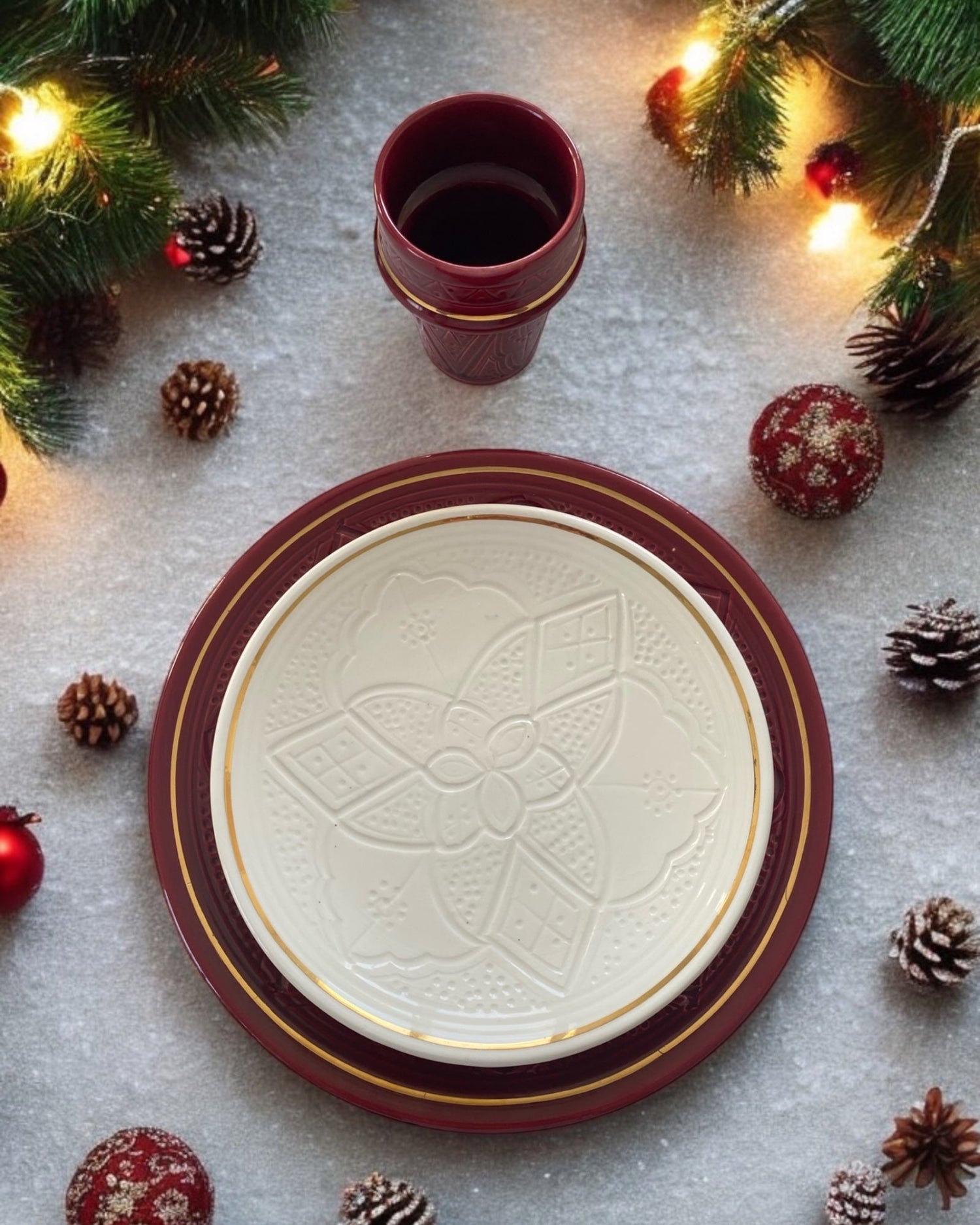 Assiette Zwak Gold Blanche