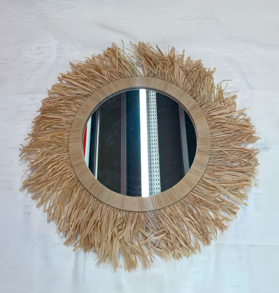 Miroir Raphia Taille L